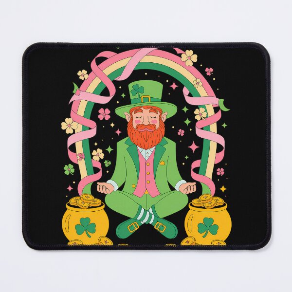 Item preview, Meditating Leprechaun Saint Patrick_s Day designed and sold by tiekanamac.