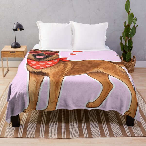 Item preview, Cute Belgian Malinois in Love – Minimal Valentine Dog Illustration designed and sold by GoodyPaws.