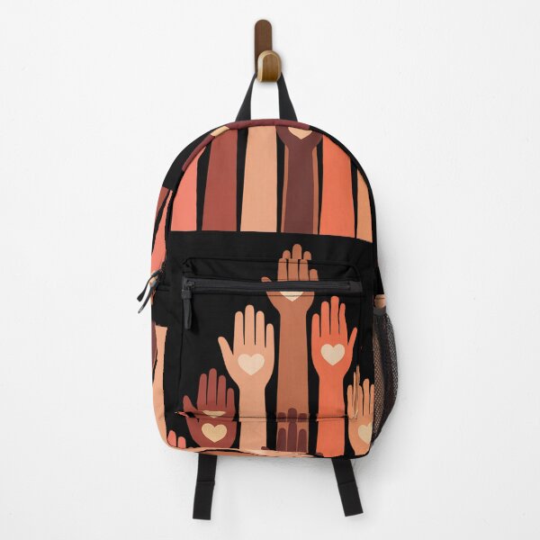 Item preview, Melanin Hand Hearts Black History Month African American designed and sold by tiekanamac.