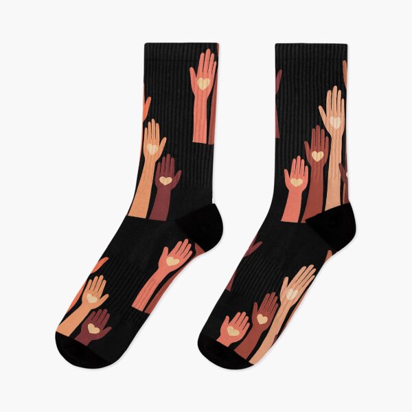Item preview, Melanin Hand Hearts Black History Month African American designed and sold by tiekanamac.