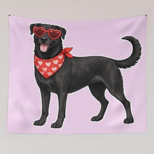 Item preview, Cute Majorca Shepherd Dog in Love – Minimal Valentine Dog Illustration designed and sold by GoodyPaws.