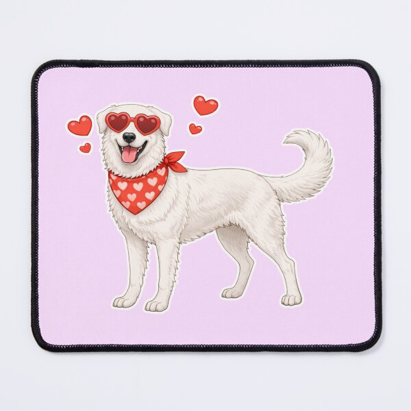 Item preview, Cute Maremmano-Abruzzese Sheepdog in Love – Minimal Valentine Dog Illustration designed and sold by GoodyPaws.