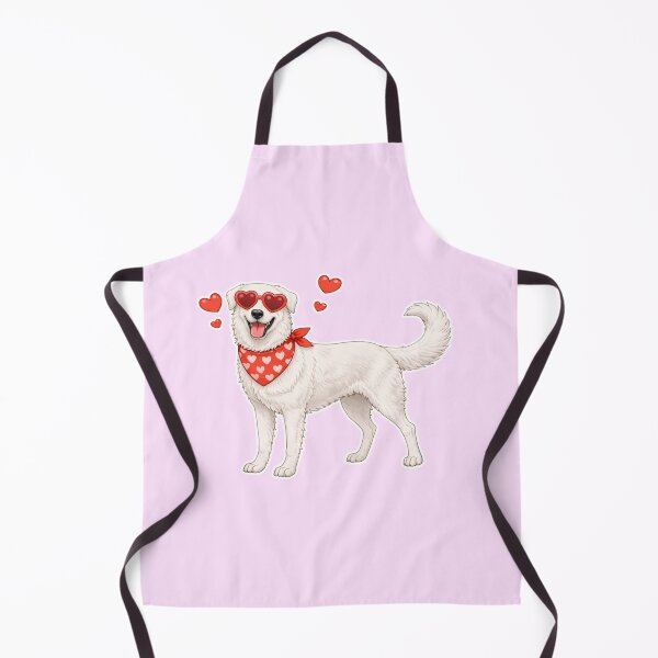 Item preview, Cute Maremmano-Abruzzese Sheepdog in Love – Minimal Valentine Dog Illustration designed and sold by GoodyPaws.