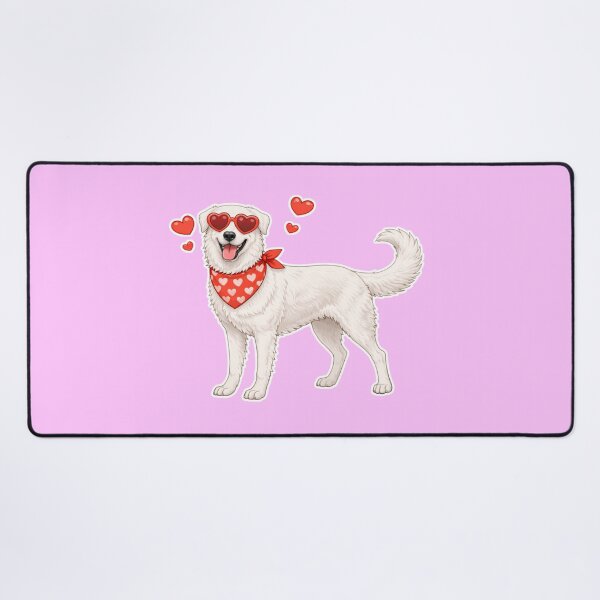 Item preview, Cute Maremmano-Abruzzese Sheepdog in Love – Minimal Valentine Dog Illustration designed and sold by GoodyPaws.