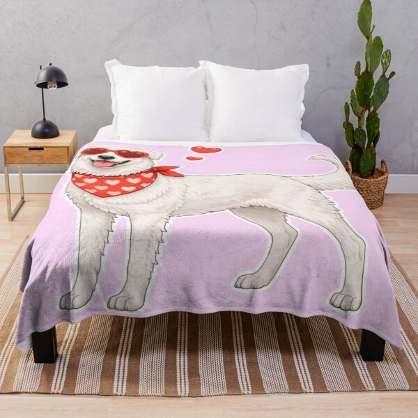 Item preview, Cute Maremmano-Abruzzese Sheepdog in Love – Minimal Valentine Dog Illustration designed and sold by GoodyPaws.