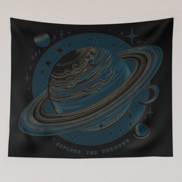 Item preview, Explore The Unknown - Vintage Space Planets & Galaxy Adventure designed and sold by Thompika.
