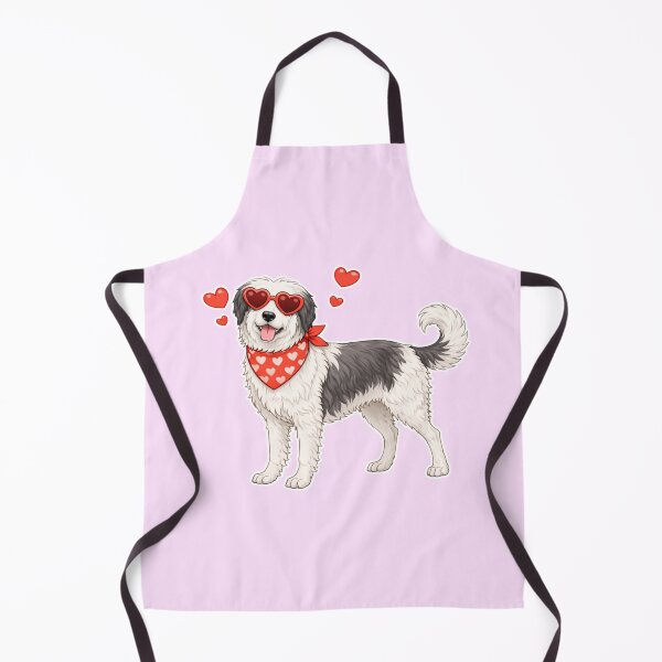 Item preview, Cute Polish Lowland Sheepdog in Love – Minimal Valentine Dog Illustration designed and sold by GoodyPaws.