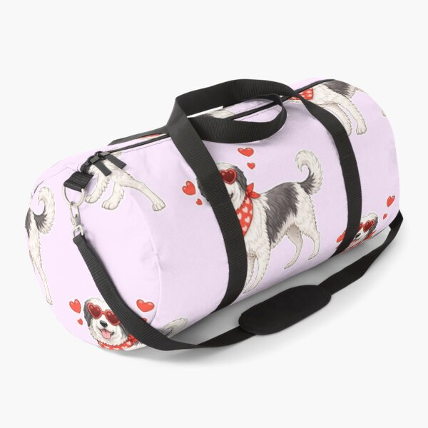 Item preview, Cute Polish Lowland Sheepdog in Love – Minimal Valentine Dog Illustration designed and sold by GoodyPaws.