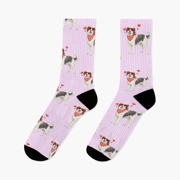 Item preview, Cute Polish Lowland Sheepdog in Love – Minimal Valentine Dog Illustration designed and sold by GoodyPaws.