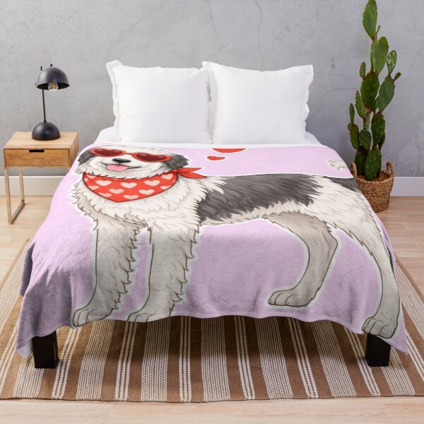 Item preview, Cute Polish Lowland Sheepdog in Love – Minimal Valentine Dog Illustration designed and sold by GoodyPaws.