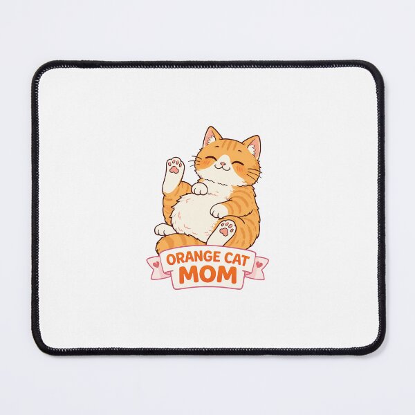 Item preview, orange cat mom- pink designed and sold by jensenlovescats.