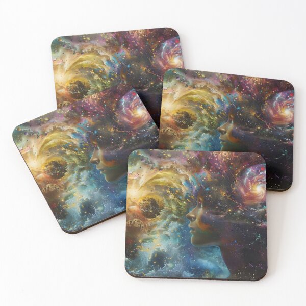 Item preview, Cosmic Mindscape: Galaxy Portrait in Nebula Dreams designed and sold by Prayful.