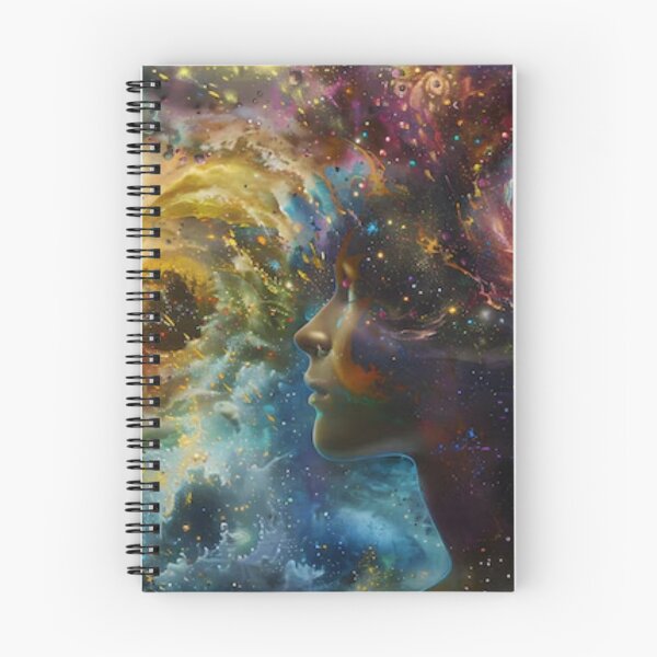 Item preview, Cosmic Mindscape: Galaxy Portrait in Nebula Dreams designed and sold by Prayful.