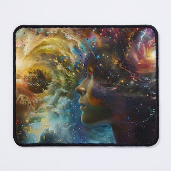 Item preview, Cosmic Mindscape: Galaxy Portrait in Nebula Dreams designed and sold by Prayful.