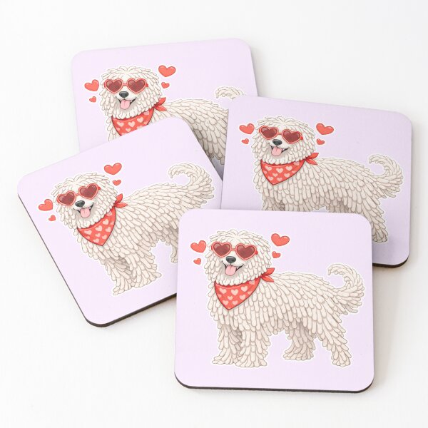 Item preview, Cute Puli in Love – Minimal Valentine Dog Illustration designed and sold by GoodyPaws.