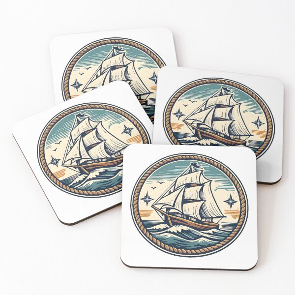 Item preview, Vintage Sailboat – Retro Nautical Logo designed and sold by Dax Studio.