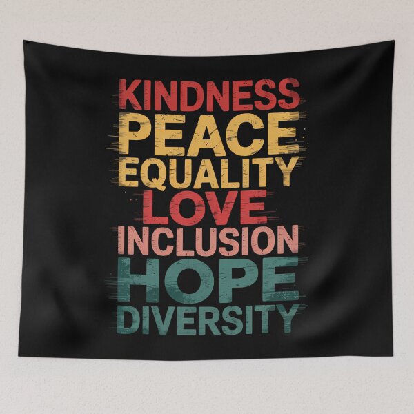 Item preview, Peace Love Diversity Inclusion Equality Black History Month designed and sold by tiemacopaxer.