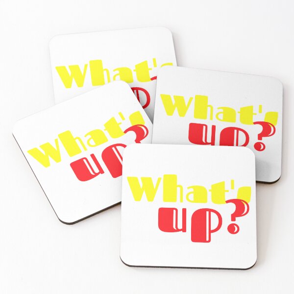 Item preview, What's Up Bold Yellow Red Streetwear Text T-Shirt Design designed and sold by Faali950.