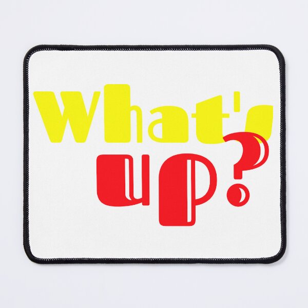 Item preview, What's Up Bold Yellow Red Streetwear Text T-Shirt Design designed and sold by Faali950.