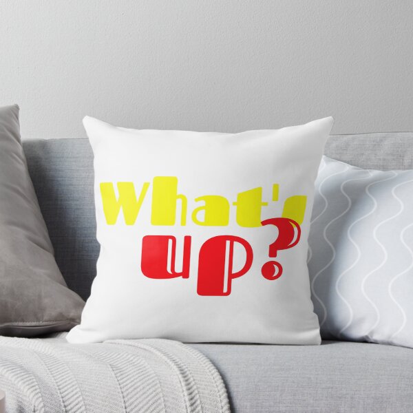 Item preview, What's Up Bold Yellow Red Streetwear Text T-Shirt Design designed and sold by Faali950.
