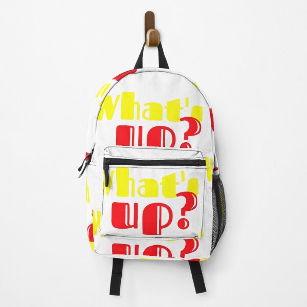 Item preview, What's Up Bold Yellow Red Streetwear Text T-Shirt Design designed and sold by Faali950.