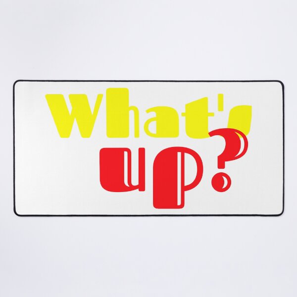Item preview, What's Up Bold Yellow Red Streetwear Text T-Shirt Design designed and sold by Faali950.