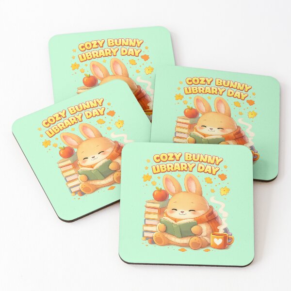 Item preview, Cozy Bunny Library Day – Cute Book Lover Bunny Kawaii Shirt designed and sold by © Zenscape Studio 2025.