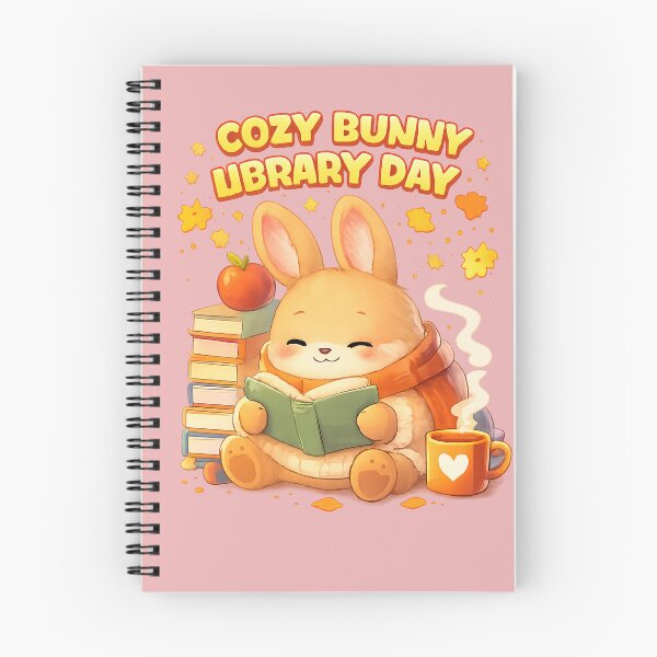 Artikelvorschau, Gemütlicher Bibliothekstag mit Hasenmotiv – Niedliches Kawaii-Shirt für Bücherliebhaber mit Hasenmotiv entworfen und verkauft von © Zenscape Studio 2025.