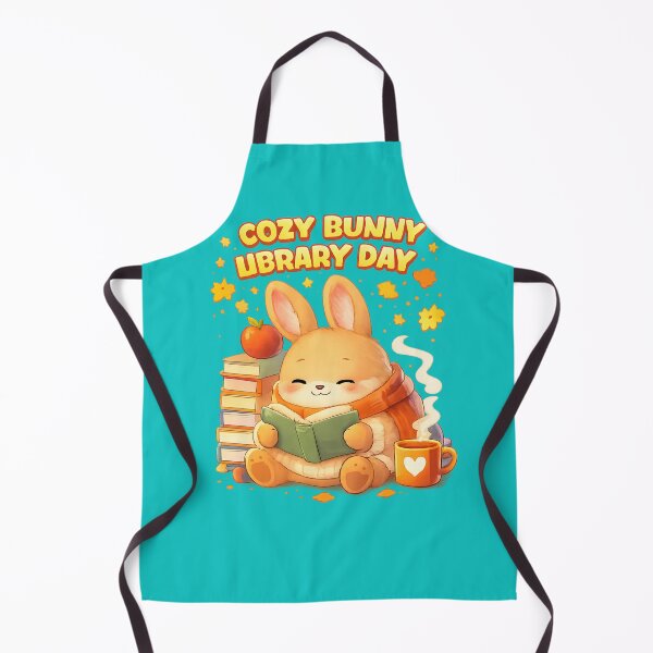 Item preview, Cozy Bunny Library Day – Cute Book Lover Bunny Kawaii Shirt designed and sold by © Zenscape Studio 2025.