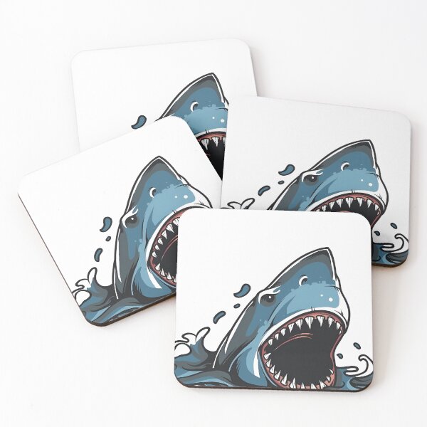 Item preview, Angry Shark Ocean Art designed and sold by Next-level-arts.