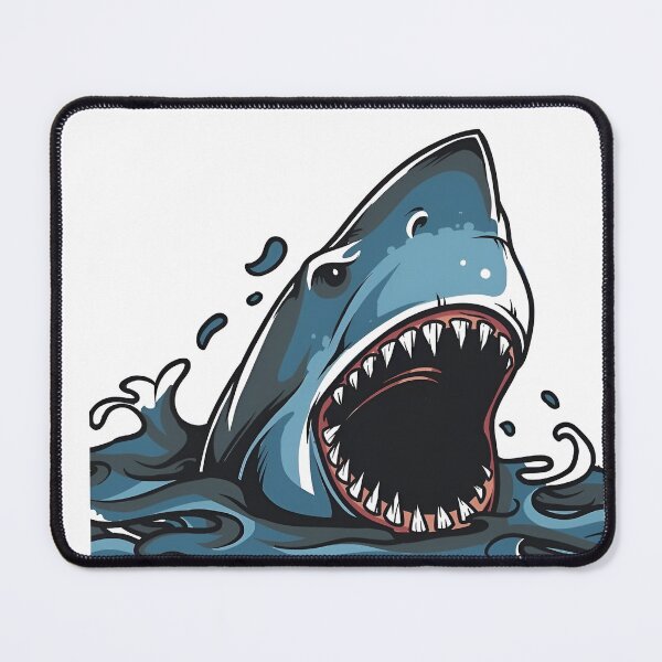 Item preview, Angry Shark Ocean Art designed and sold by Next-level-arts.
