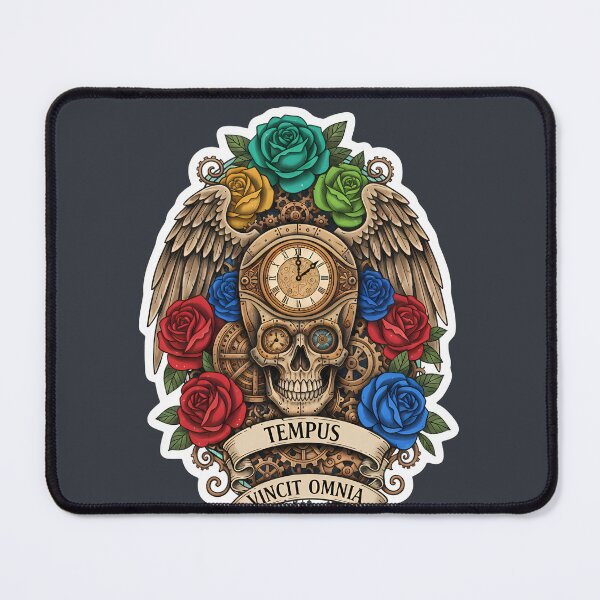 Item preview, Steampunk Time Skull Clockwork Design designed and sold by Ekracreatives.