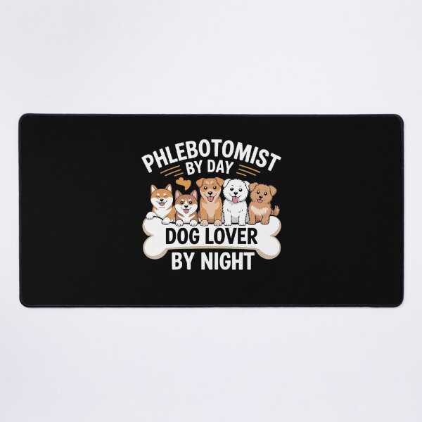 Item preview, Phlebotomist Dog Lover Pet Day Night Doctor Nurse Vein designed and sold by InspiredFoul.