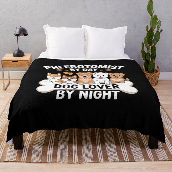 Item preview, Phlebotomist Dog Lover Pet Day Night Doctor Nurse Vein  designed and sold by InspiredFoul.