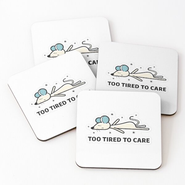 Item preview, Too Tired to Care Mouse designed and sold by Mastermind-Art.