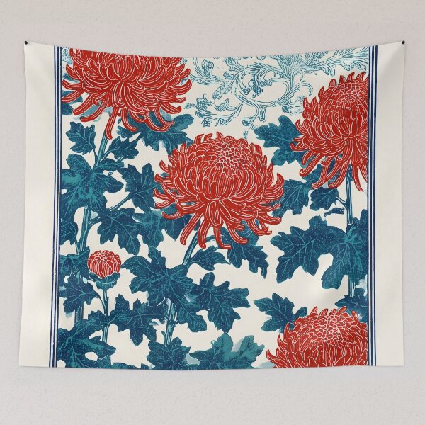 Item preview, Meiji Garden Tapestry designed and sold by Matinez Pink.