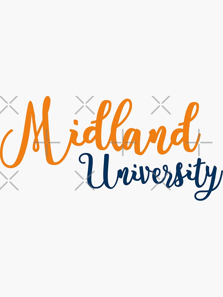 Midland University Sticker For Sale By Mynameisliana Redbubble