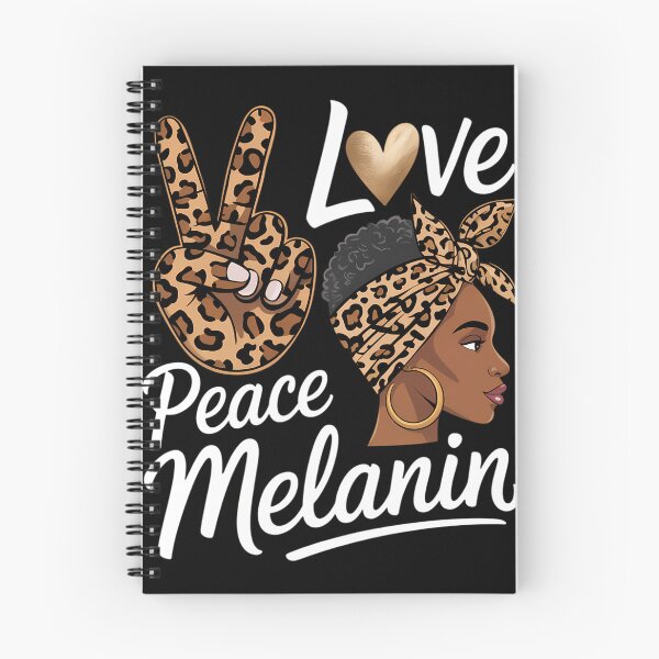 Item preview, Peace Love Melanin Educated Afro African designed and sold by tiemacopaxer.