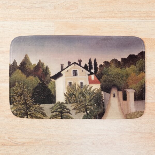 Item preview, House on the Outskirts of Paris - 1902 - Henri Rousseau designed and sold by DrewGansen.