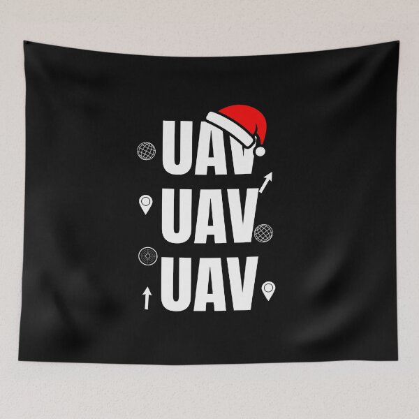 Item preview, UAV GIS Christmas Typography Design designed and sold by SpatialPost.