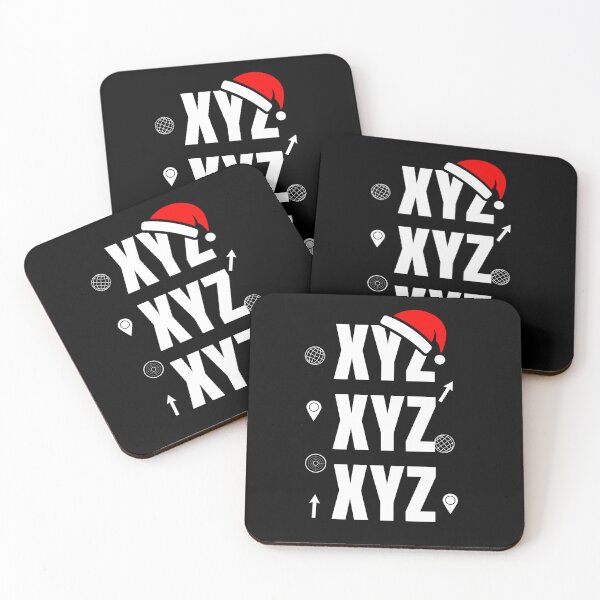 Item preview, XYZ GIS Christmas Typography Design designed and sold by SpatialPost.