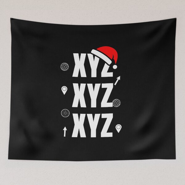 Item preview, XYZ GIS Christmas Typography Design designed and sold by SpatialPost.