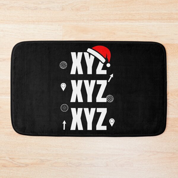 Item preview, XYZ GIS Christmas Typography Design designed and sold by SpatialPost.