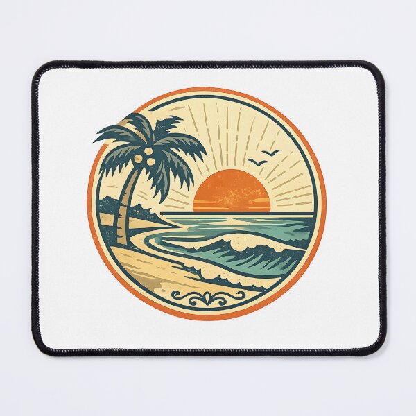Item preview, Vintage Beach – Retro Palm Tree Logo designed and sold by Dax Studio.