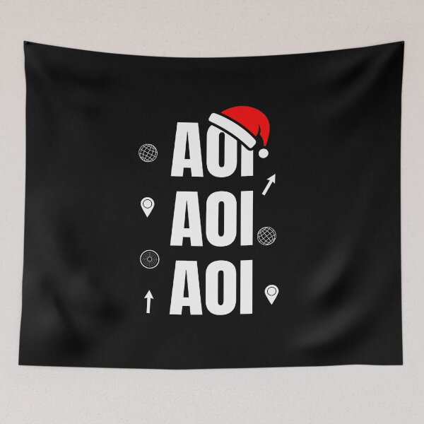 Item preview, AOI GIS Christmas Holiday Design designed and sold by SpatialPost.