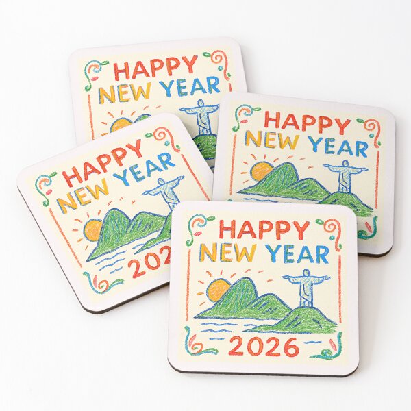 Item preview, Happy new year Rio de Janeiro Mystical Landscape doodle#2 designed and sold by Helios Be. Lavsh.