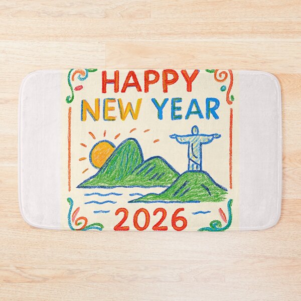 Item preview, Happy new year Rio de Janeiro Mystical Landscape doodle#2 designed and sold by Helios Be. Lavsh.