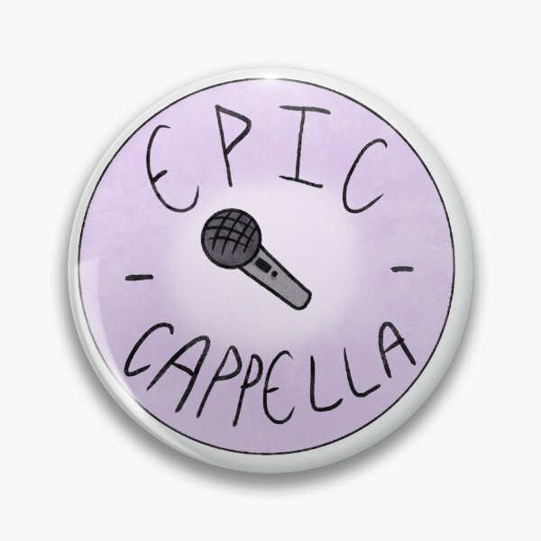 Item preview, Epic-Cappella with a microphone image and lavender background  designed and sold by neuraloot.