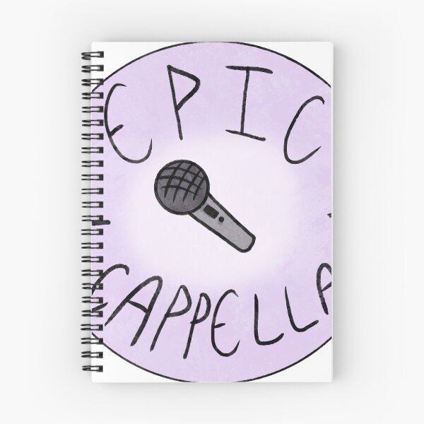 Item preview, Epic-Cappella with a microphone image and lavender background  designed and sold by neuraloot.