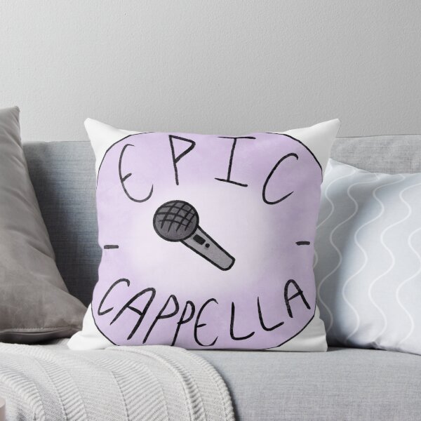 Item preview, Epic-Cappella with a microphone image and lavender background  designed and sold by neuraloot.